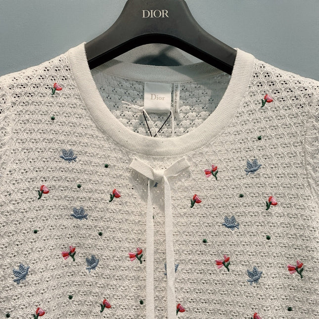 DIOR 26S SHORT-SLEEVE KNIT TOP 1429