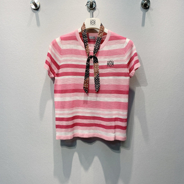LOEWE 26S SHORT-SLEEVE KNITTED TOP 595
