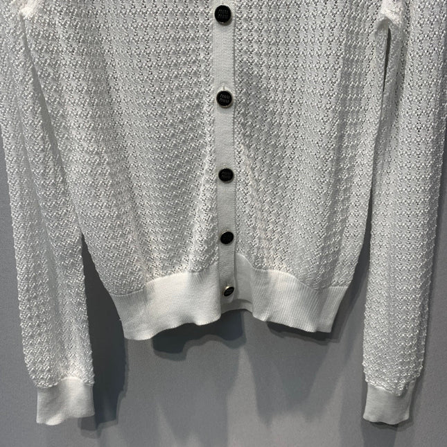MIUMIU 26S ROUND-NECK KNIT CARDIGAN 1385