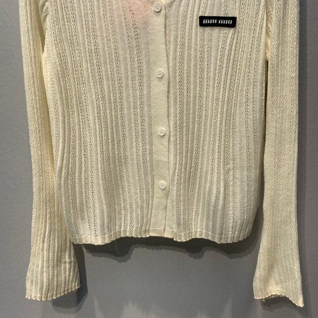 MIUMIU 26S KNIT CARDIGAN 1366
