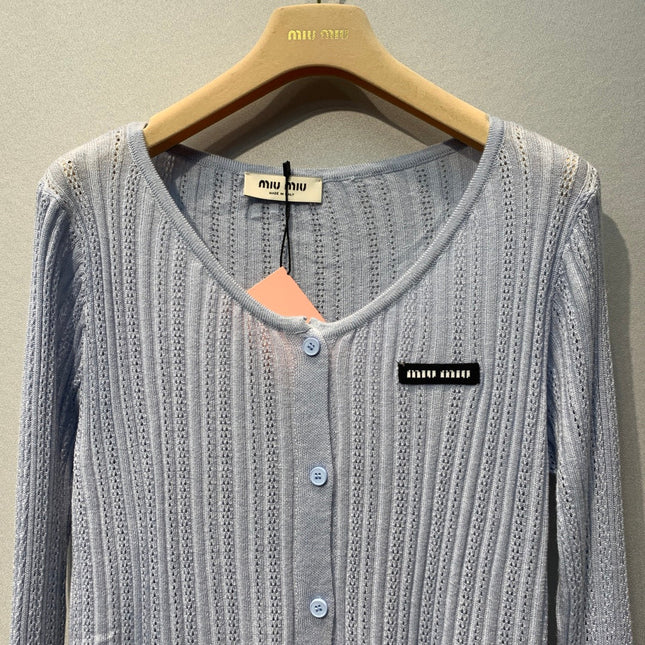 MIUMIU 26S KNIT CARDIGAN 1367