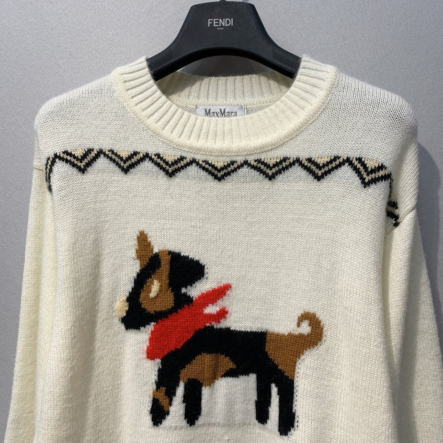 MAXMARA 26S CREW NECK KNIT SWEATER 300