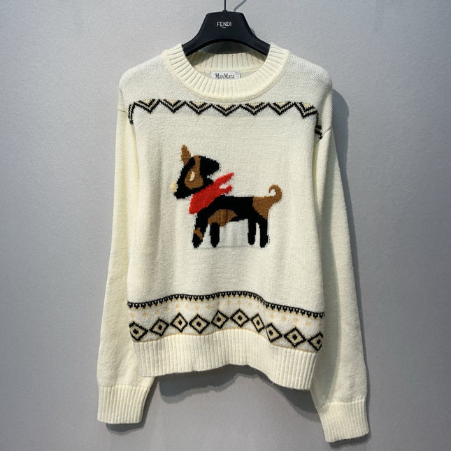 MAXMARA 26S CREW NECK KNIT SWEATER 300