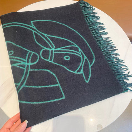 HERMES 25S SCARF 195 IN CASHMERE 989850