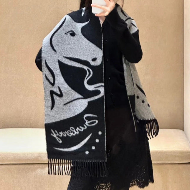 BURBERRY 26S SCARF 168CM IN CASHMERE 145851