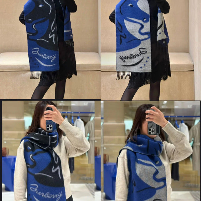 BURBERRY 26S SCARF 168CM IN CASHMERE 145852