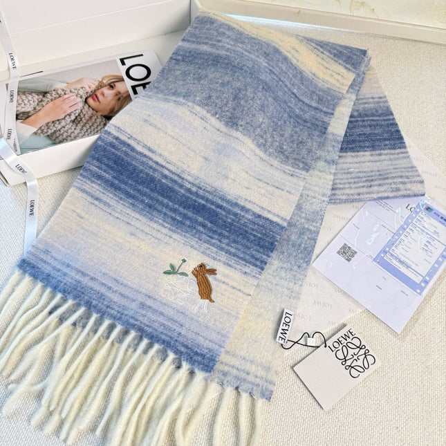 LOEWE 26S SCARF 180 IN MOHAIR WOOL 147429