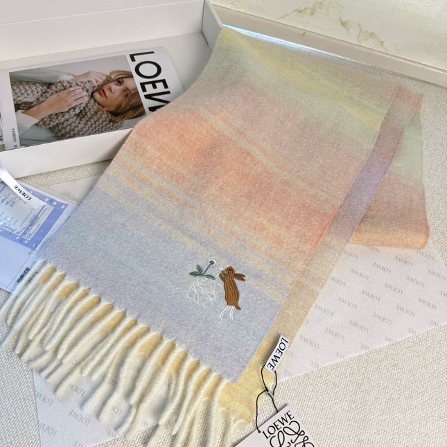 LOEWE 26S SCARF 180 IN MOHAIR WOOL 147430