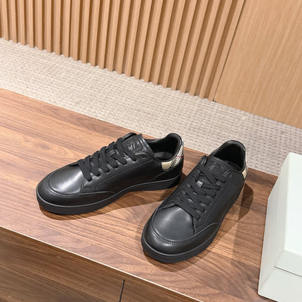 BURBERRY 26S SNEAKERS IN BLACK SOFT CALFSKIN