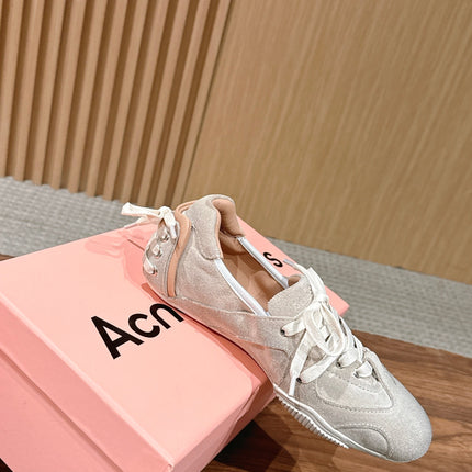 DIOR 26S LOW TOP SNEAKERS IN LIGHT PINK SUEDE