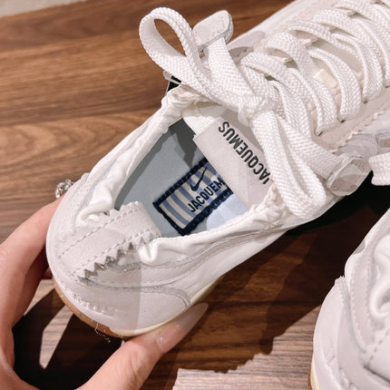 JACQUEMUS 26S SNEAKERS IN WHITE SUEDE & FABRIC