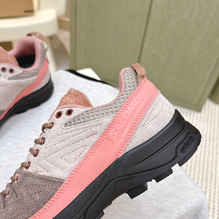 ALO 25S SALOMON X-ALP LTR SNEAKER IN MAUVE PINK SUEDE