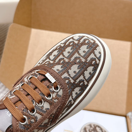 DIOR 26S SALTWIND SNEAKER IN BROWN FABRIC STYLE 6