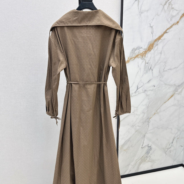 HERMES 26S LONG COAT DRESS 518