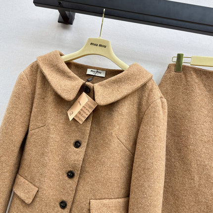 MIUMIU 26S WOOL TWO PIECE SET 959