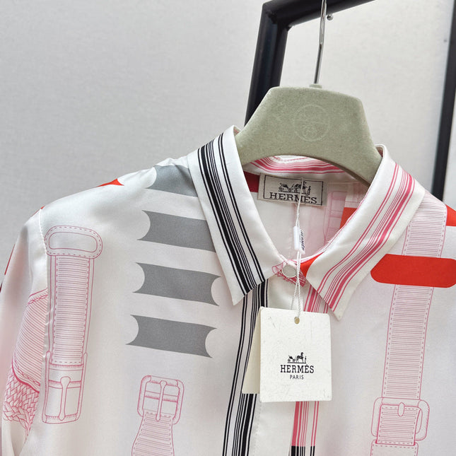 HERMES 25S SILK SHIRT 335