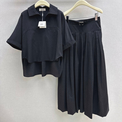 HERMES 26S SHIRT AND SKIRT SET 525