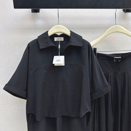 HERMES 26S SHIRT AND SKIRT SET 525