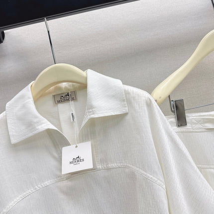 HERMES 26S SHIRT AND SKIRT SET 524
