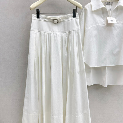 HERMES 26S SHIRT AND SKIRT SET 524