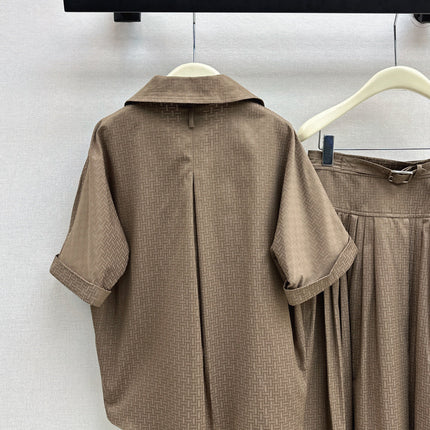 HERMES 26S SHIRT AND SKIRT SET 523