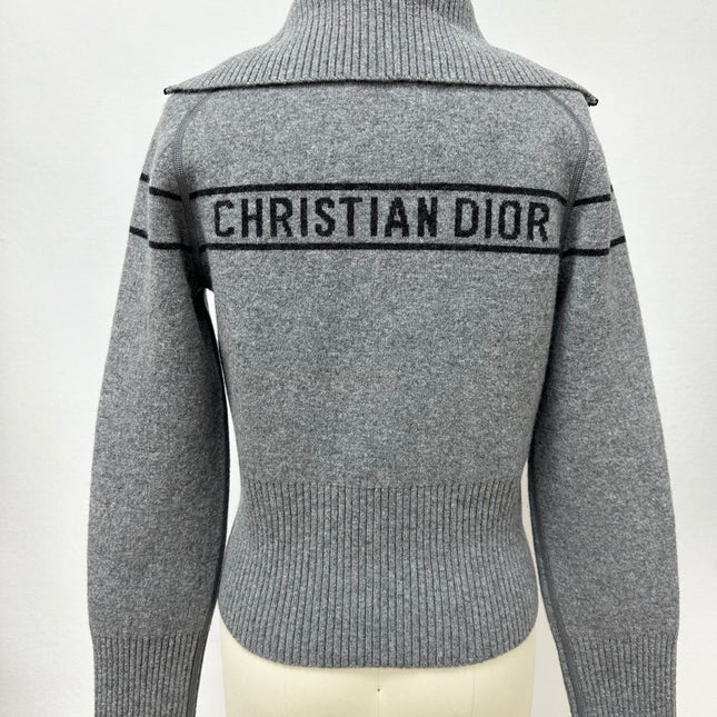 DIOR 26S REVERSIBLE CASHMERE NOTCHED-COLLAR JACKET 975