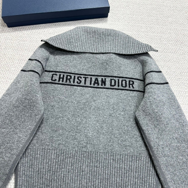 DIOR 26S REVERSIBLE CASHMERE NOTCHED-COLLAR JACKET 975