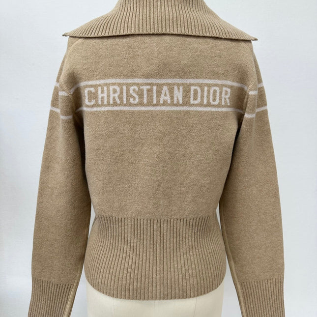 DIOR 26S REVERSIBLE CASHMERE NOTCHED-COLLAR JACKET 976