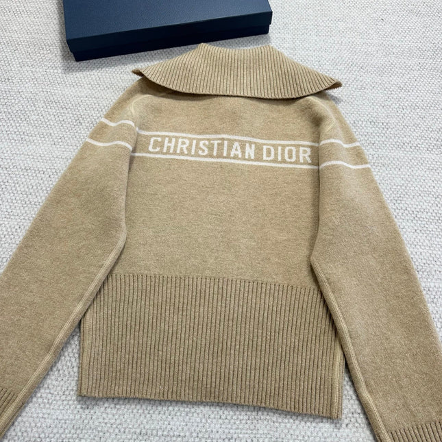 DIOR 26S REVERSIBLE CASHMERE NOTCHED-COLLAR JACKET 976