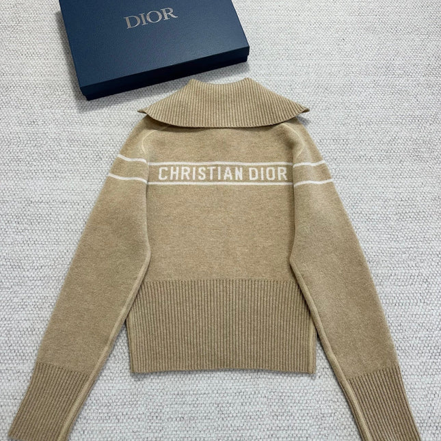 DIOR 26S REVERSIBLE CASHMERE NOTCHED-COLLAR JACKET 976