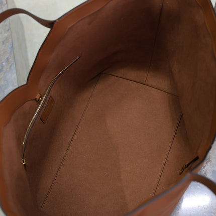 YSL 25S Y TOTE 50 IN CARAMEL CALFSKIN GOLD HARDWARE