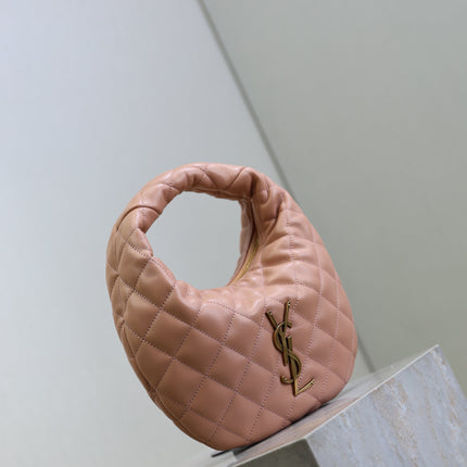 YSL 25S ICARINO 17 IN HORTENSIA QUILTED CALFSKIN GOLD HARDWARE