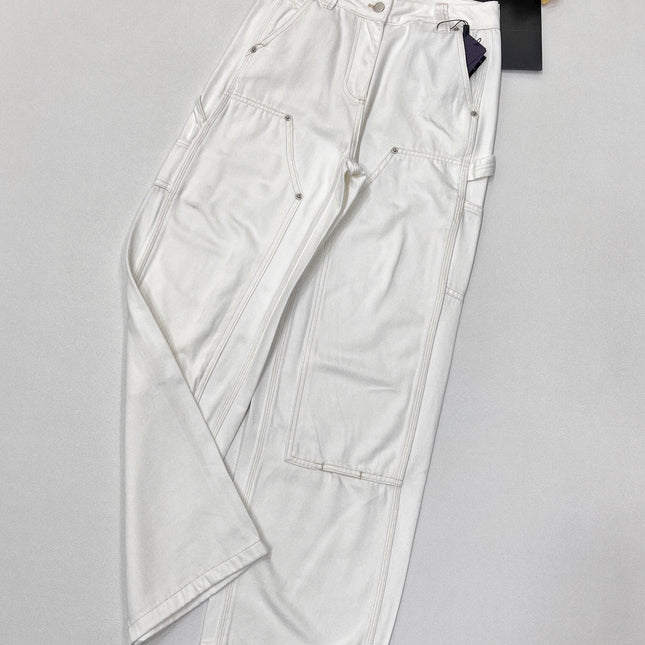 PRADA 25S DENIM WIDE-LEG PANTS 372