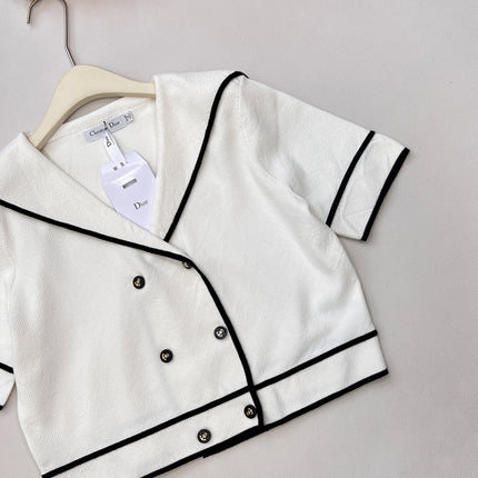 DIOR 25S CROPPED KNIT JACKET 833