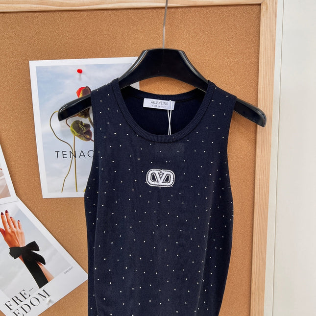 VALENTINO 26S EMBELLISHED SLEEVELESS SWEATER STYLE 87
