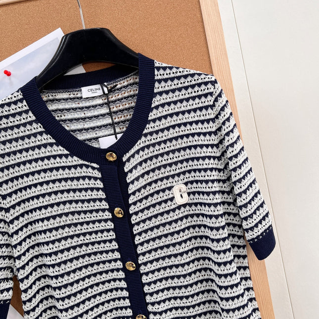 CELINE 26S SHORT-SLEEVE KNIT TOP STYLE 271