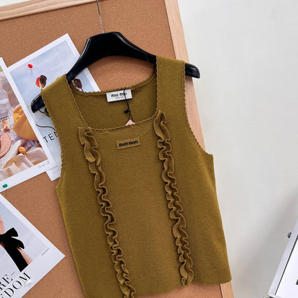 MIUMIU 26S SQUARE-NECK SWEATER STYLE 1108