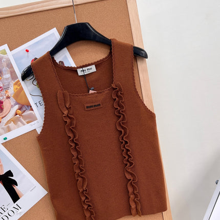 MIUMIU 26S SQUARE-NECK SWEATER STYLE 1106