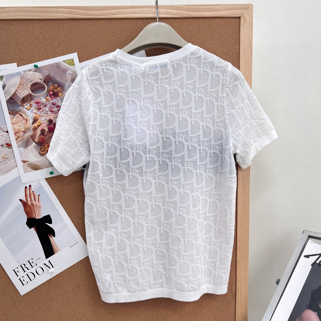 DIOR 26S SHORT-SLEEVED SWEATER 1245
