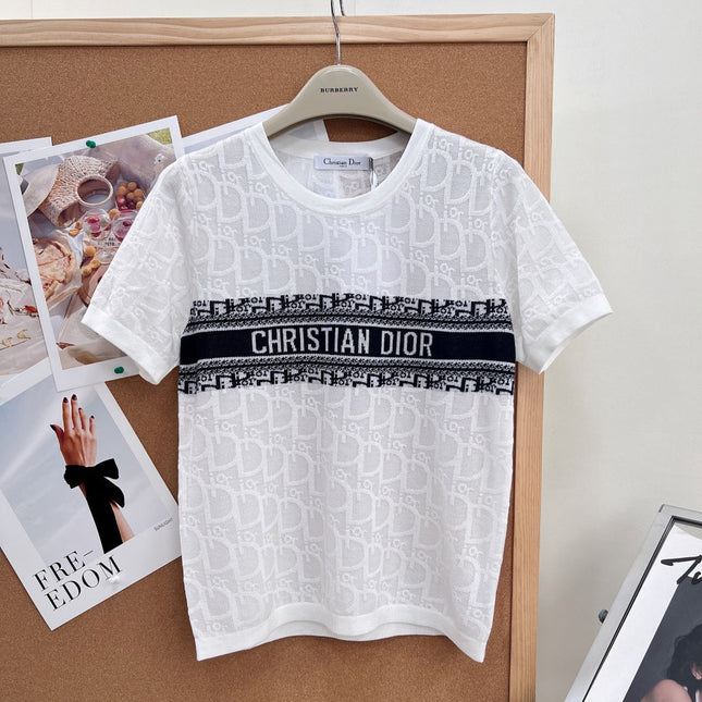 DIOR 26S SHORT-SLEEVED SWEATER 1245