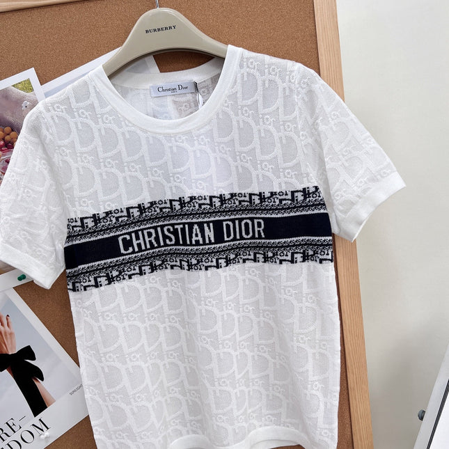 DIOR 26S SHORT-SLEEVED SWEATER 1245