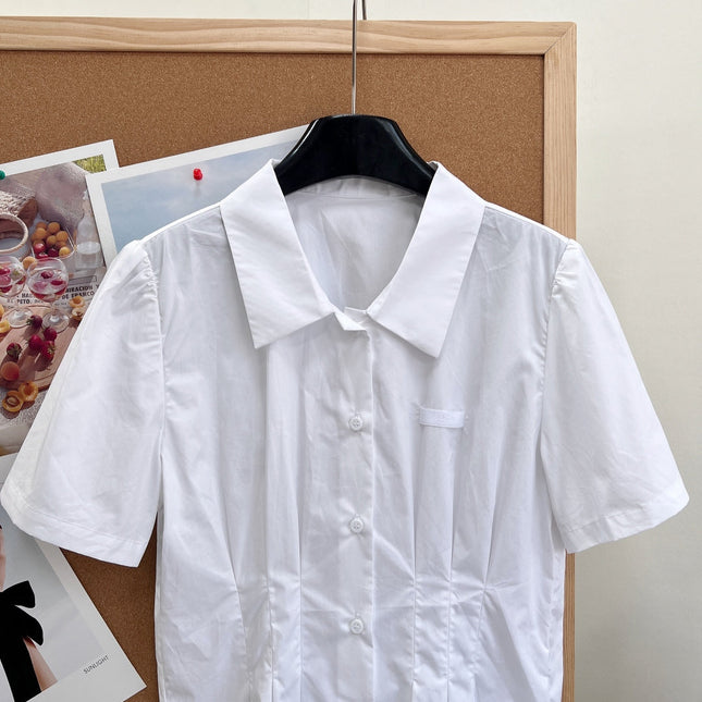 PRADA 26S SHORT WHITE SHIRT 1046
