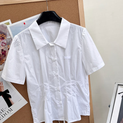 PRADA 26S SHORT WHITE SHIRT 1046