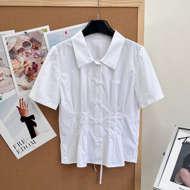 PRADA 26S SHORT WHITE SHIRT 1046