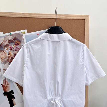 PRADA 26S SHORT WHITE SHIRT 1046