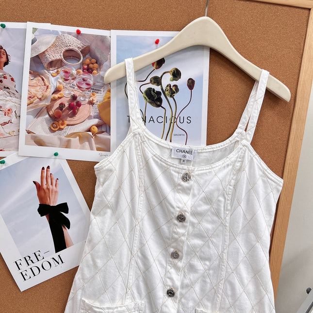 CHANEL 26S DENIM CAMI DRESS 1411