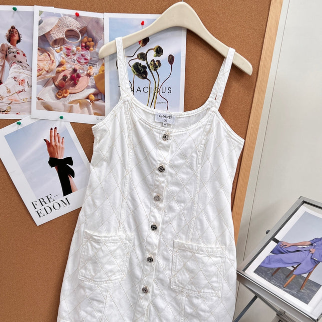 CHANEL 26S DENIM CAMI DRESS 1411