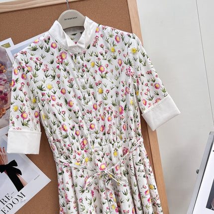 DIOR 26S LONG STAND-COLLAR SHIRT DRESS 1405