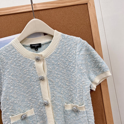 CHANEL 26S SHORT-SLEEVE KNIT POLO 1310
