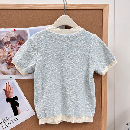 CHANEL 26S SHORT-SLEEVE KNIT POLO 1310